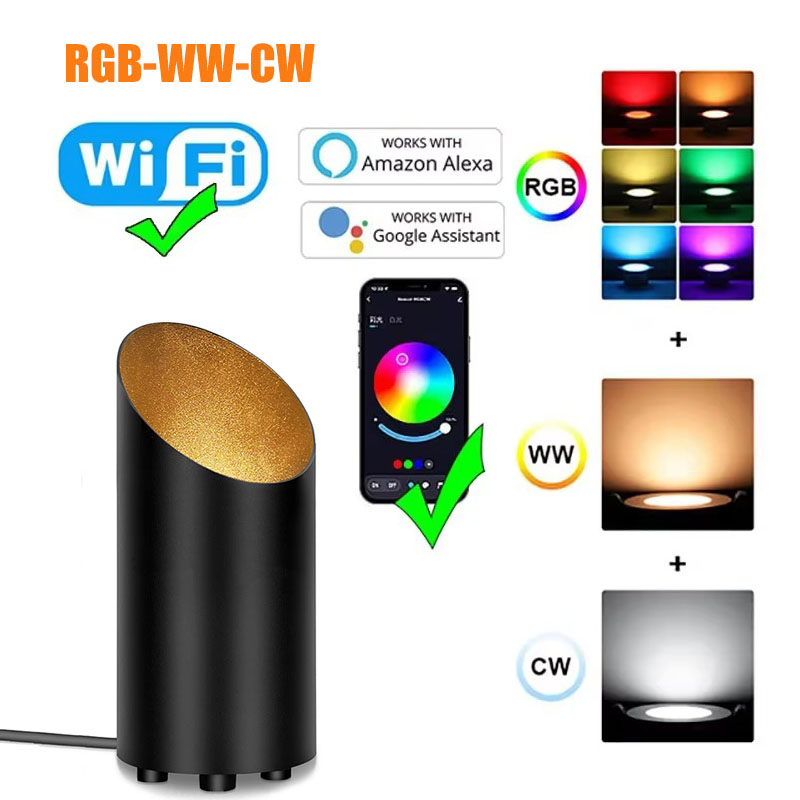 Indoor Vloer Spots Licht voor Potplanten/afbeeldingen Verlichting Kamer Hoek Ambient Versieren Spot Verlichtingsarmaturen 5W Gu10 Lamp: Blauw / green