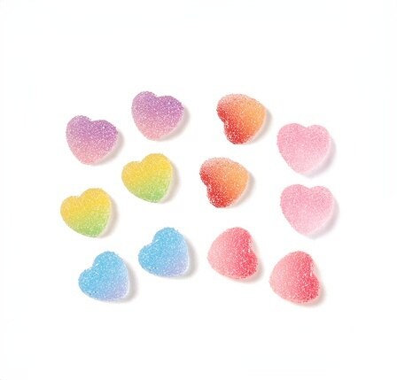 Pâte magnétique en résine pour réfrigérateur, 6 pièces, pour fruits, bonbons, accessoires créatifs pour la maison, Simulation, pâte magnétique pour aliments: 6pcs love