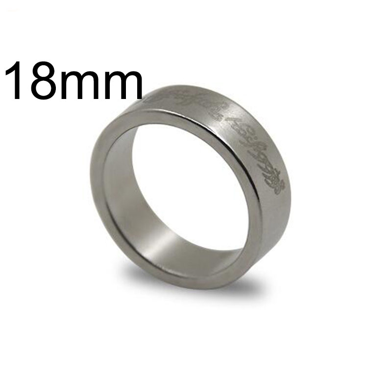 Zilver Sterke Magnetische Ring Pk Ring(18/19/20Mm Beschikbaar) goocheltrucs Close Up Stage Magia Ring Magie Illusie Gimmick Props: silver letter 18mm