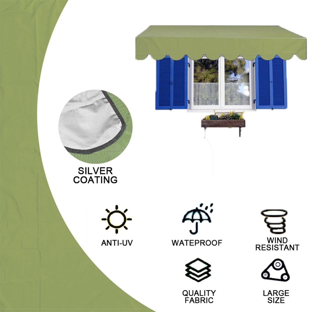 Sun Shade Sail Waterproof Top Cover Canopy Replacement For Garden Patio Courtyard Outdoor Canopy Awning Sun Shade Shelter