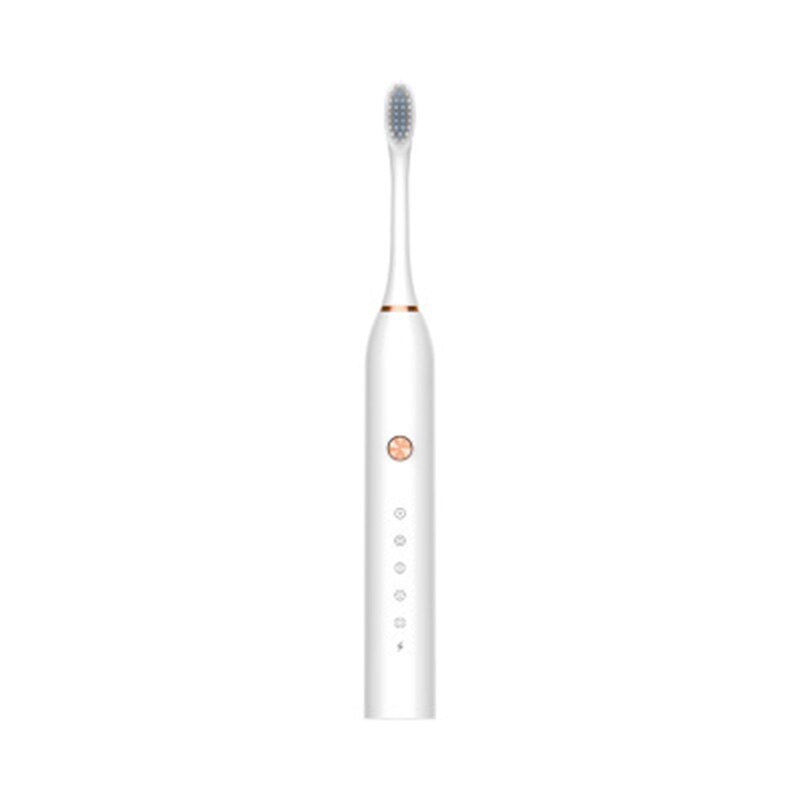 Electric Toothbrush Ultrasonic Deep Cleaning Machine Toothbrush Head Replaceable Smart Chip Sonic Toothbrush: white