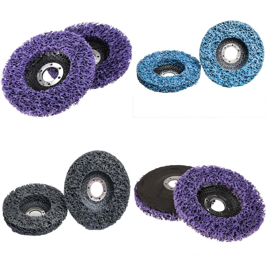 1 ud./2 piezas. 125mm cinta de polietileno resistente disco abrasivo rueda eléctrica removedor de pintura Kit de accesorio de molienda para coches la motocicleta de