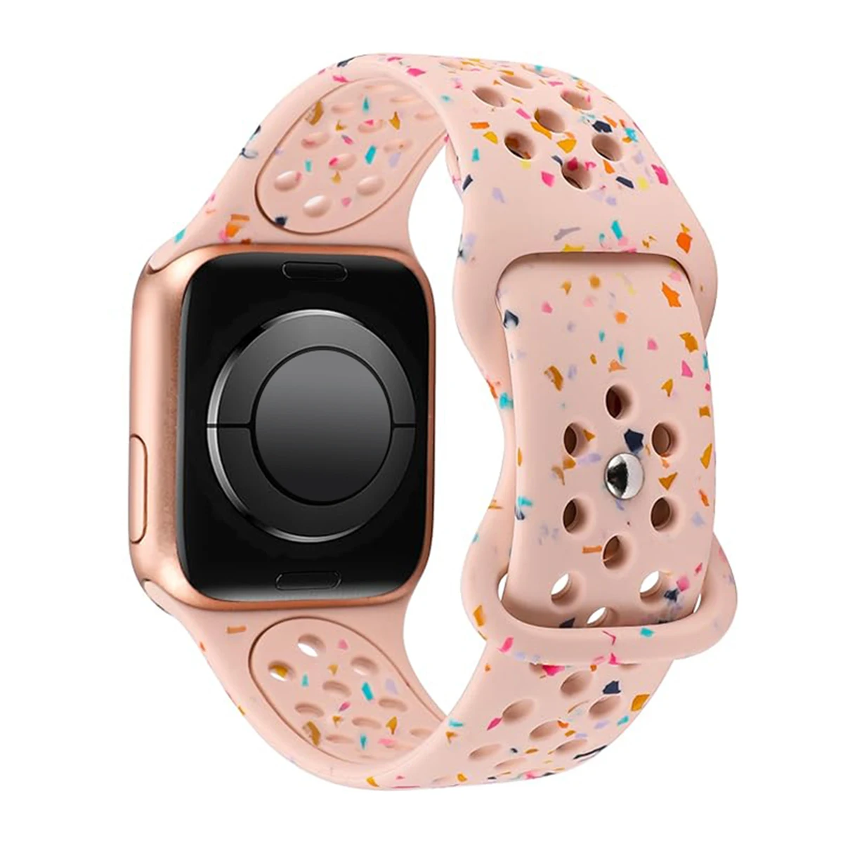 Sport Silicone Strap for Apple watch band 40mm 41mm 45mm 44mm 38 49 Breathable bracelet iwatch Series 10 9 8 7 6 5 3 SE Ultra 2