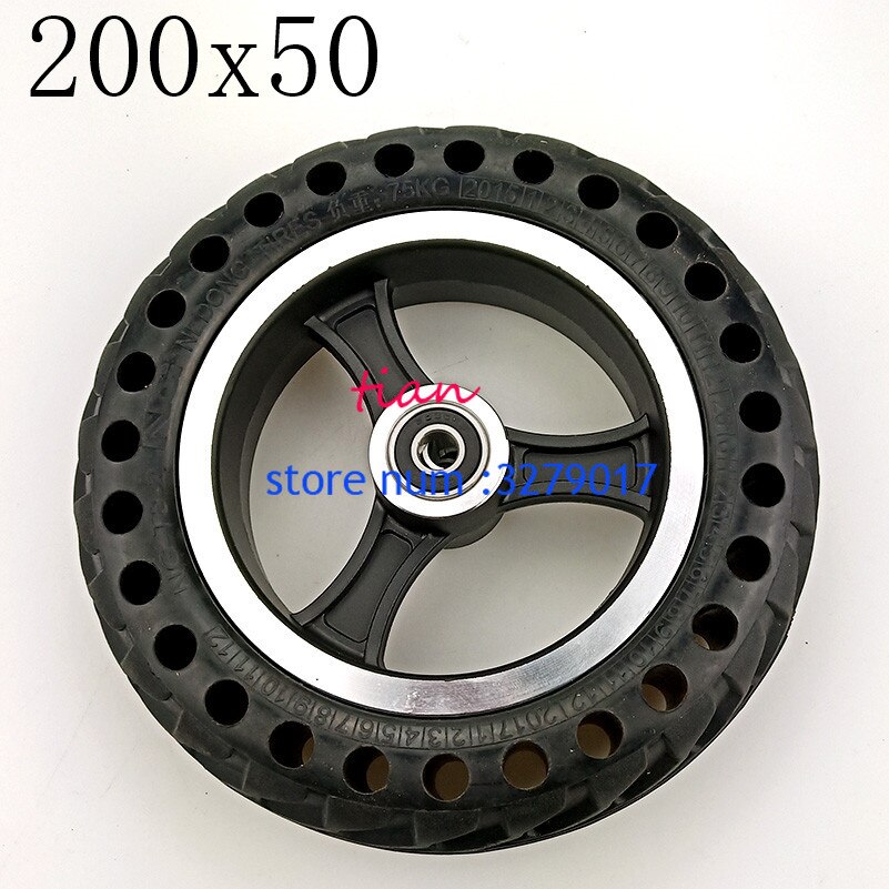 Good Reputation 200x50 Electric Scooter Solid Tyre with Hub for Aluminium Alloy Rims Tire,Electric Vehicle Solid Wheel