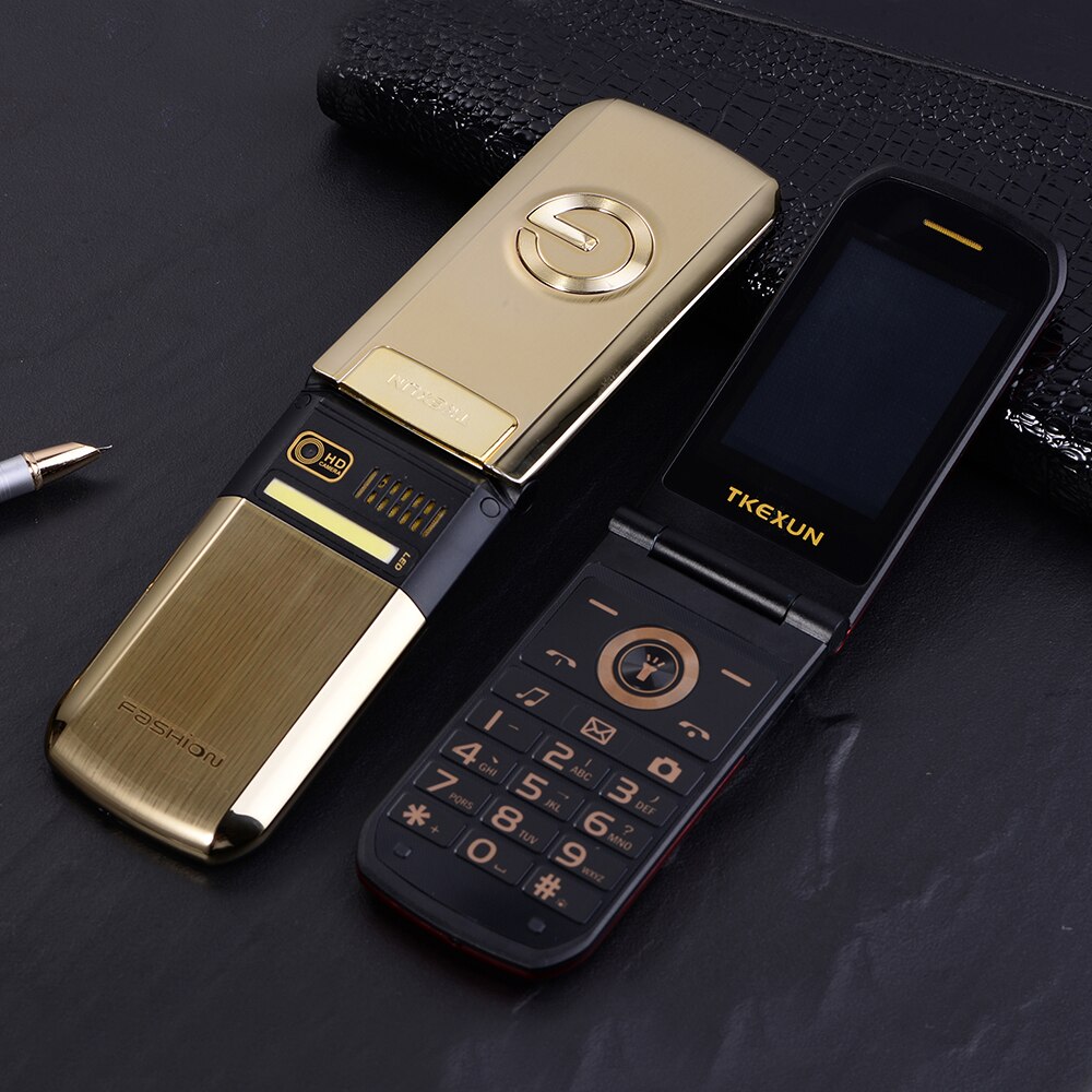 Telefone celular barato tkexun clamshell, 2.4 ", exibição de caligrafia, sos, chamada rápida, chave russa, preço barato, tocha led, aluno telefone