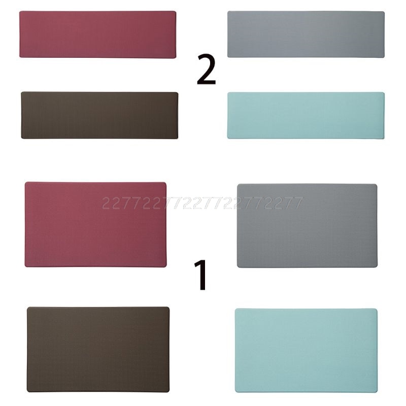 Anti Fatigue Kitchen Mat Diamond Weave Non-Skid Faux Leather Waterproof Rugs J02 20