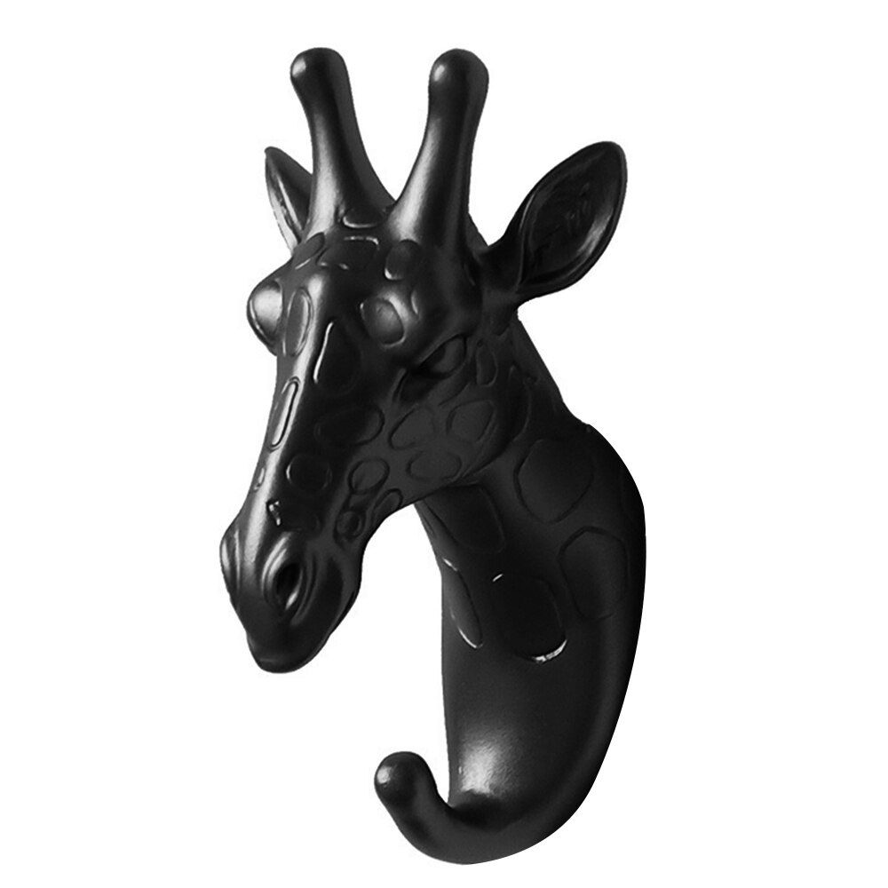 Perchero de pared con cabeza de ciervo, Perchero de ropa autoadhesivo sin marcar para animales, Perchero de exhibición para decoración del hogar, colgador de llaves de almacenamiento para pared: G298541