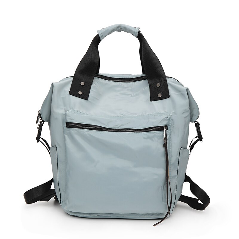 Oxford Rugzak Multifunctionele Grote Capaciteit Zachte Recreatie Of Travle Tas Solid Beige Mode Schooltas Schoudertas Voor vrouwen: Sky Blue