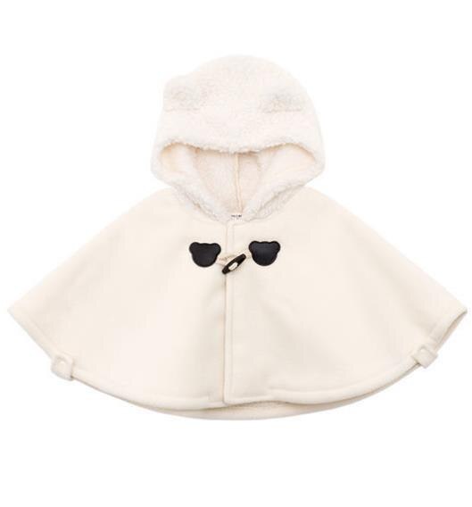 Manteau d'hiver en coton pour enfants, vêtements à capuche, couleur unie, pour filles et garçons, manteau décontracté, à la , vêtements d'extérieur: WHITE / 80