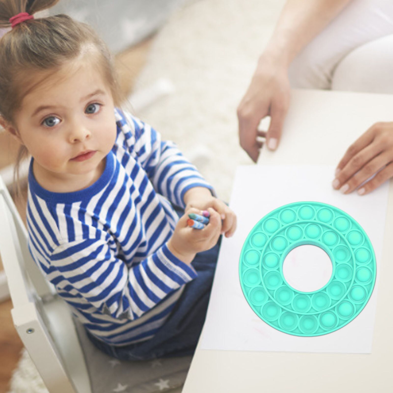 Relieve Pressure Bubble Sensory Toy Desktop Educational Fidget Silicone Toy