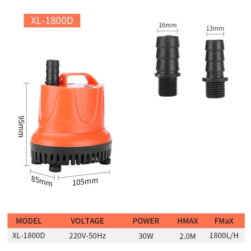 Fish Pond Tank Bottom Suction Submersible Water Pump Fountain Aquarium Filter