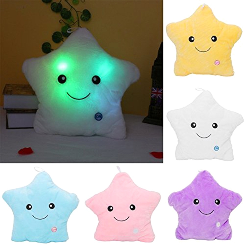 13 zoll Interaktive Spielzeug Realistische Leuchtende Sterne Stofftier Weiche Baumwolle Miniatur Stern Plüsch Kissen Schlafzimmer Dekorationen