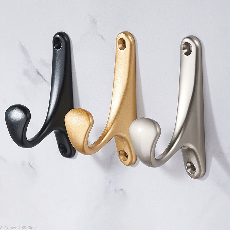 HXS 4 sztuk/partia wieszak na ubrania łazienka sprzęt ręcznik ścienny ubrania haki kuchnia sypialnia klucz kapelusz torba wieszak stojak uchwyt