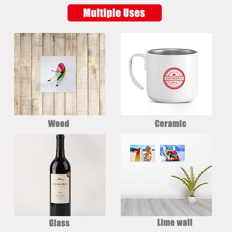 A3/A4/A5/A6 Fotopapier Hoge Glossy Zelfklevend Inkjet Printen Met Back Sticker Sublimatie blanks Photo Printer