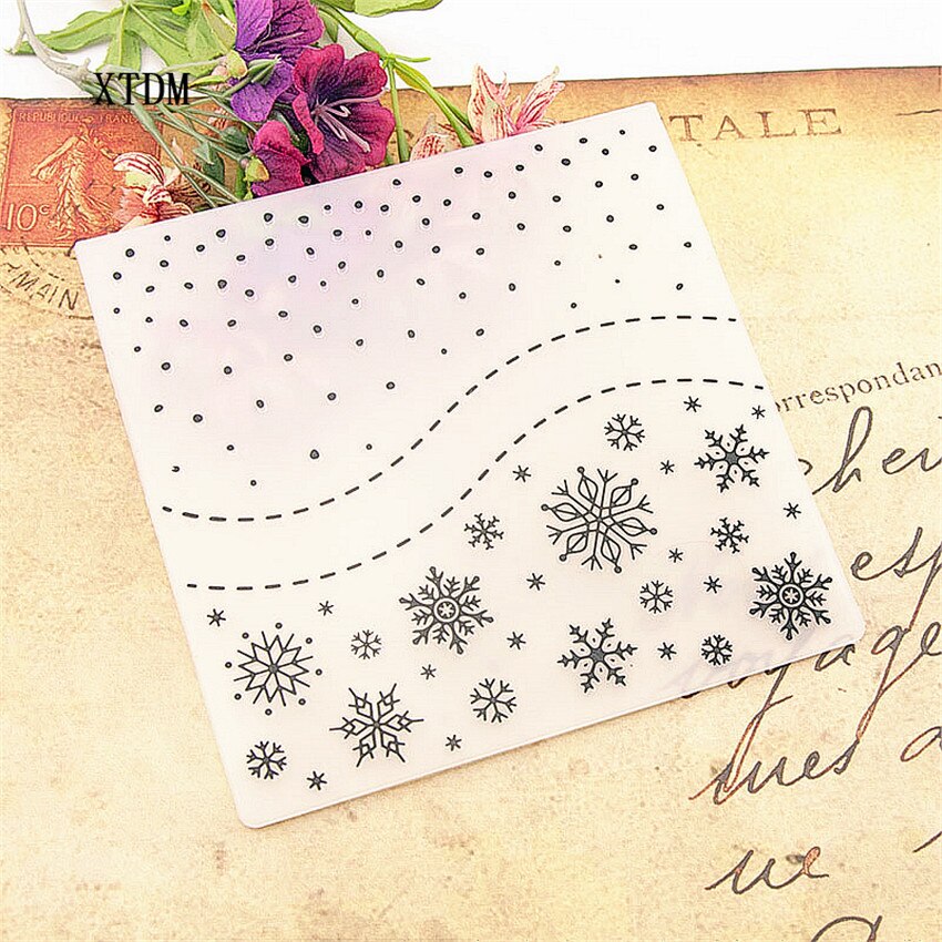 Carte artisanale flocon de neige en plastique, fabrication de carte en papier album décoration de mariage clip gaufrage dossiers