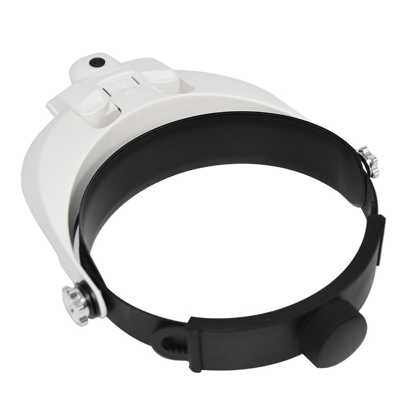 Hoofdband Vergrootglas Met Led Lamp Vergrootglas Voor Bijenteelt Apparatuur 1.0-6.0X Meerdere Vergroting Spiegel Met 5 Lens