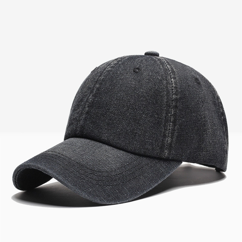 Gorra de béisbol de mezclilla para hombre y mujer, gorro de béisbol de color sólido para parejas, gorros de hip hop
