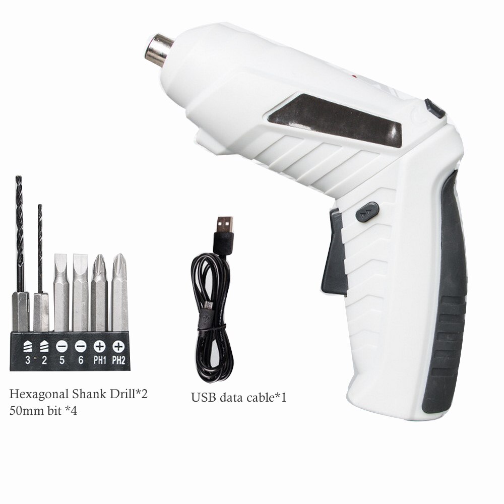 Cordless Electric Screwdriver USB Rechargeable Portable Screwdriver Lithium Battery LED Light Precision Electric Screwdriver: 25PCS