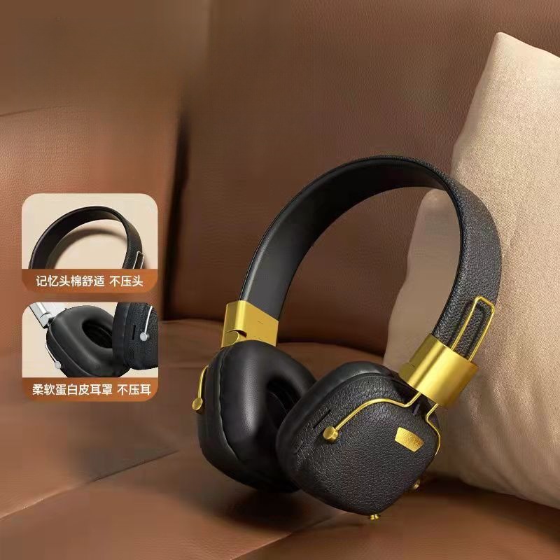 Nuevos auriculares Bluetooth multifuncionales montados en la cabeza de con plegable inalámbrico y auriculares con reducción de ruido