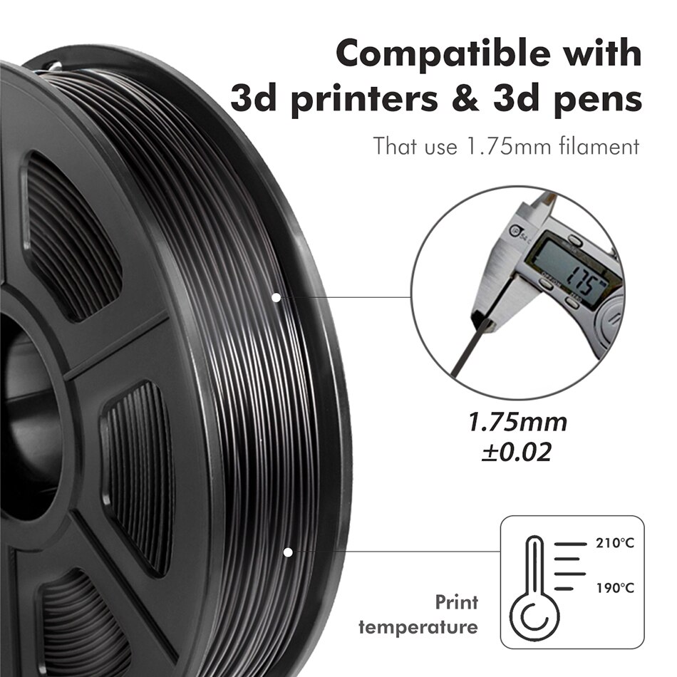 SUNLU TPU Flexible 3D Printer Filament 1.75/3.00MM For Print Children Toy Shoes Consumable 3D Extruder Filament 0.5kg