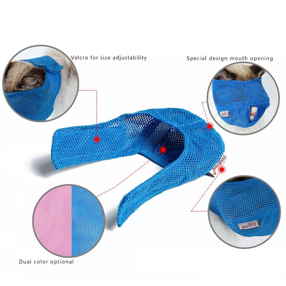 NACOCO Cat Muzzle Breathable Mesh Pet Muzzle Grooming Prevent Kitty Mask Anti Biting and Chewing anti-Meow