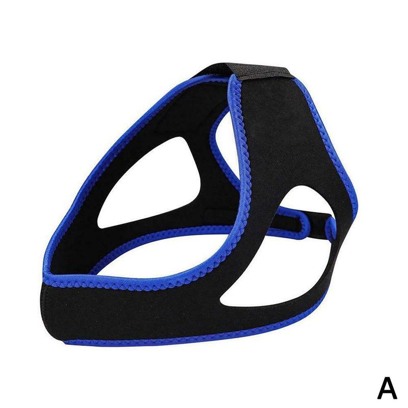 Anti Snore Adjustable Triangular Jaw Stop Snoring Chin Strap bracket Protecting Breathing Jaw Belt Support Sleep Aids: Ivory