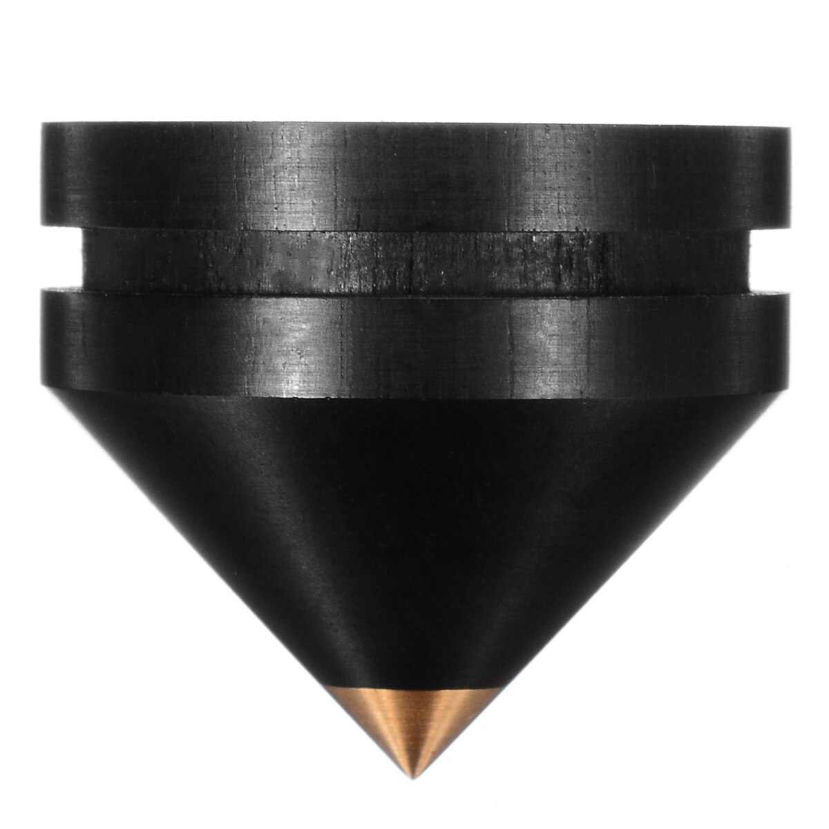 4 stuks Professionele Speaker Spike Zwart 23mm Ebbenhout Speaker Isolatie Spike Houten Koperen Stand Voeten Met Base Pad mayitr