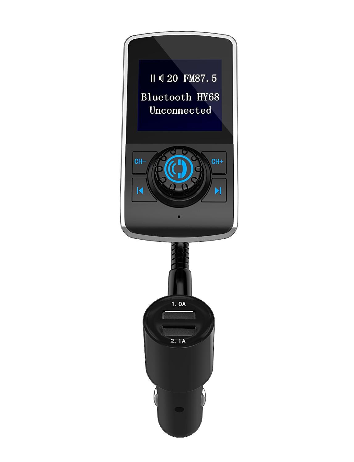 Bil fm-sender usb bilport sigarettenneruttak billader splitter