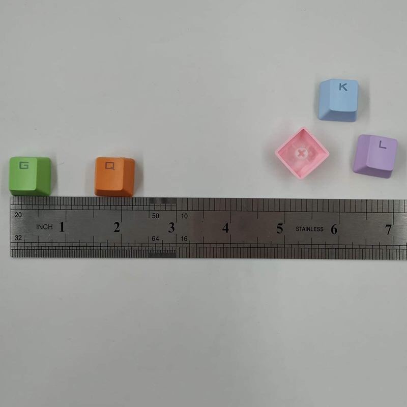 37 Keys PBT Keycaps Double-Shot Backlit Keycaps Set for Cross Shaft Keyboard(Rainbow Gradient)