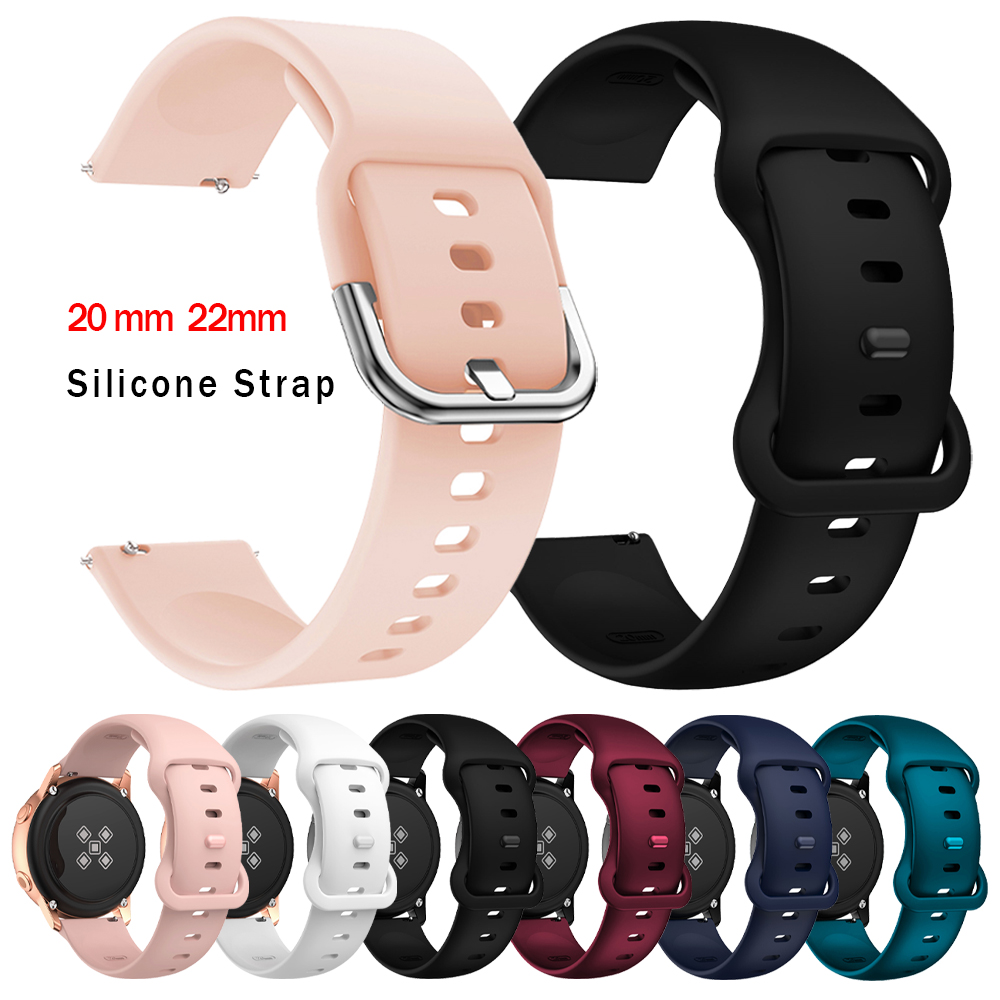 Silikonrem til garmin forerunner 255 265 245 165- rem, vivoactive 5 venu 3 sq sportsarmbånd 20mm 22mm smartklokkereim
