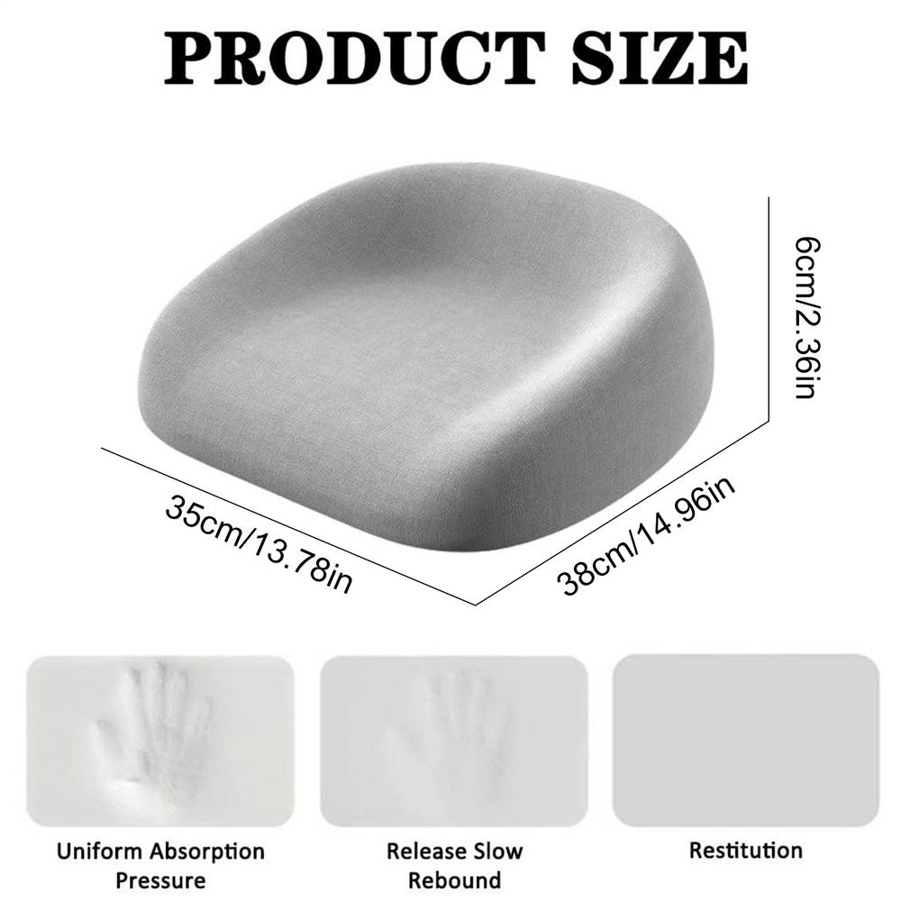 Coussin de siège rehausseur carré en coton pour bébé et enfant, tapis rehausseur pour chaises de salle à manger avec sangles: Grey