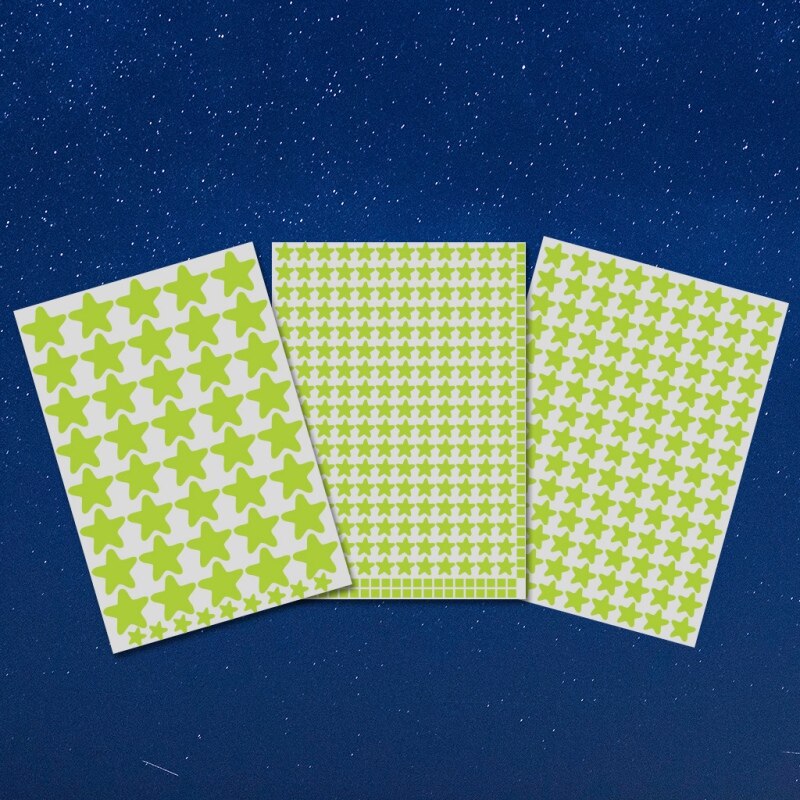 457 Stuks Lichtgevende Ster Stickers Glow In The Dark Zelfklevende Muurstickers Voor Woonkamer. Kwekerij Kinderkamer Slaapkamer