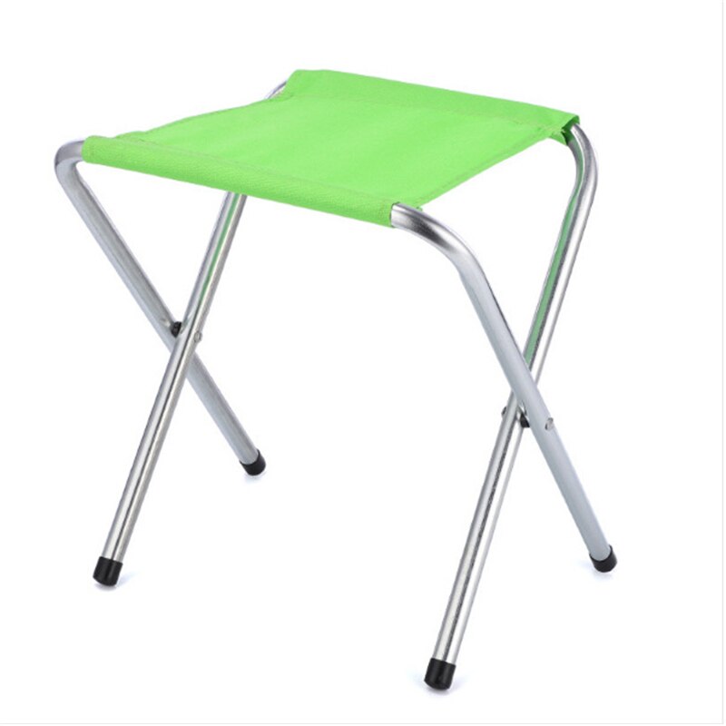 Tragbare draussen Camping Klappstuhl Sitz Mini Strand Angeln Picknick Reise Hocker: Grün