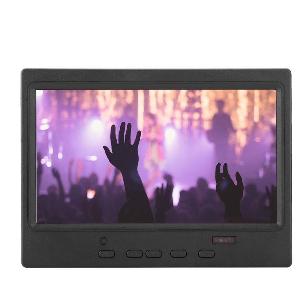 7 Inch Portable Monitor 1024x600 Multi-function Display Support /VGA/AV Input Display for Raspberry Pi