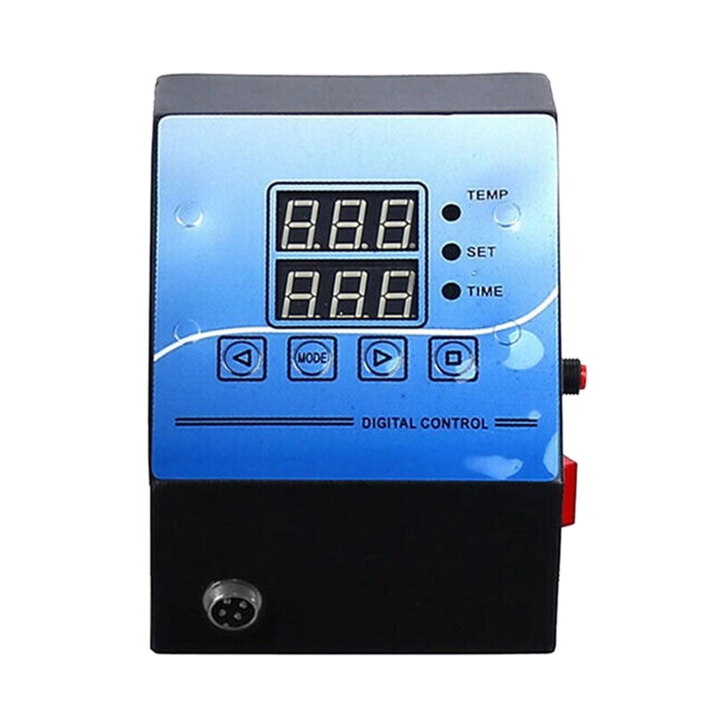 Digital Control Box Heat Press Digital Temperature Controller for Mug/Plate/Stone Photo/T-Shirt Black