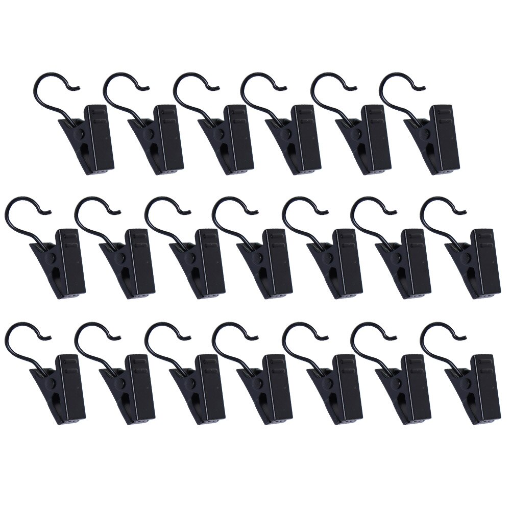 20pcs Stainless Steel With Hook Window Durable Replacement Part Photo Hanging Anti Rust Home Hotel Drapery Diaplay Curtain Clip