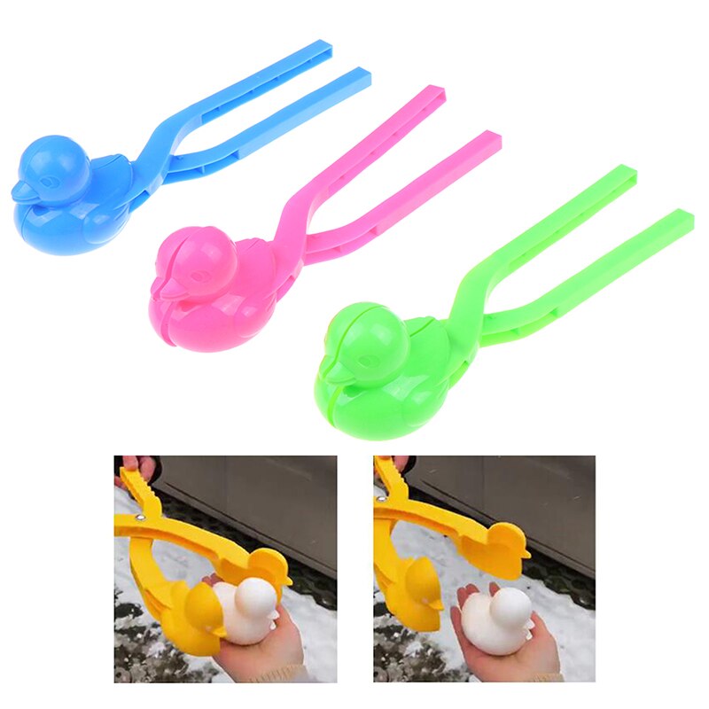 Leuke cartoon sneeuwbal eendvormige maker clip kinderen buiten winter sneeuw zand mal gereedschap buiten plezier & sport