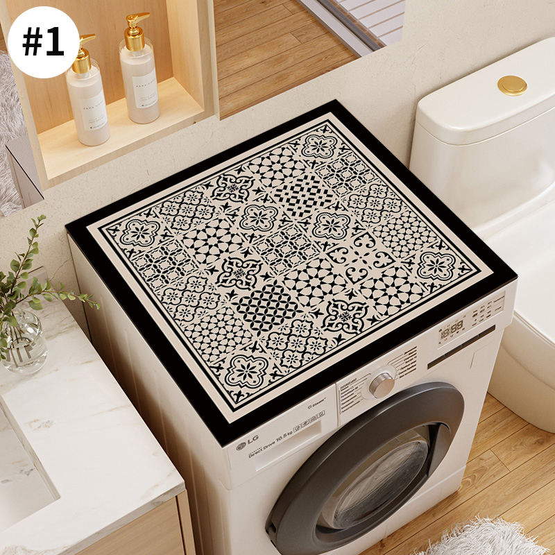 Alfombra de cocina, almohadilla de drenaje para cocina, lavadora, estera antipolvo, cubierta antipolvo para baño, alfombra superior para refrigerador, alfombrilla para mesita de noche: 1200mm x 1200mm / Gris