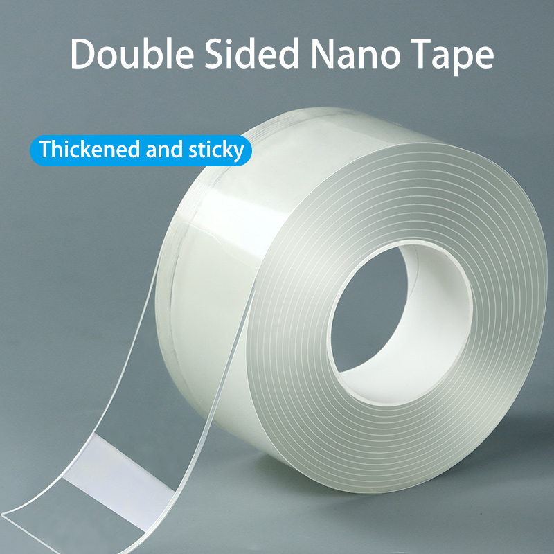 5M 3M 1M doppelseitiges Nano-Klebeband, transparent, wiederverwendbar, wasserfest, Stark klebend, reinigbar, für Küche und Badezimmer