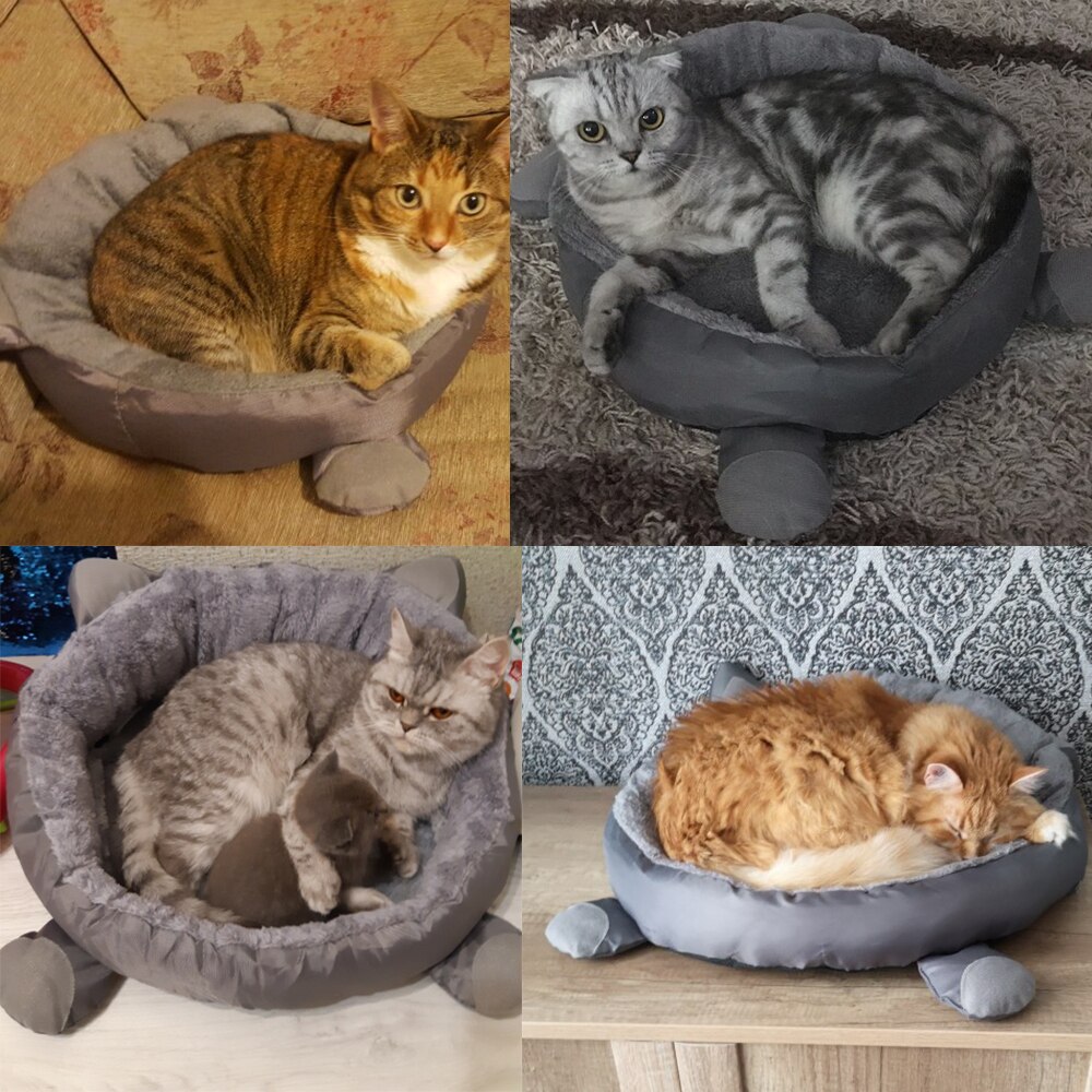 Kjæledyr fluffy katteseng hus hulematte katt hus seng sovesofa mykt hus til katter med kattunger seng til katter hundesenger til små hunder