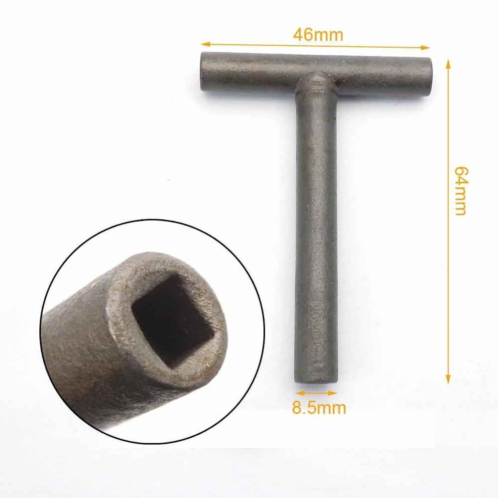 Motorcycle Engine Valve Adjustment Tool Square Hexagon Socket T Spanner Valve Screw Wrench 8mm 9mm 10mm Feeler Gauge 0.02 to 1mm: army green
