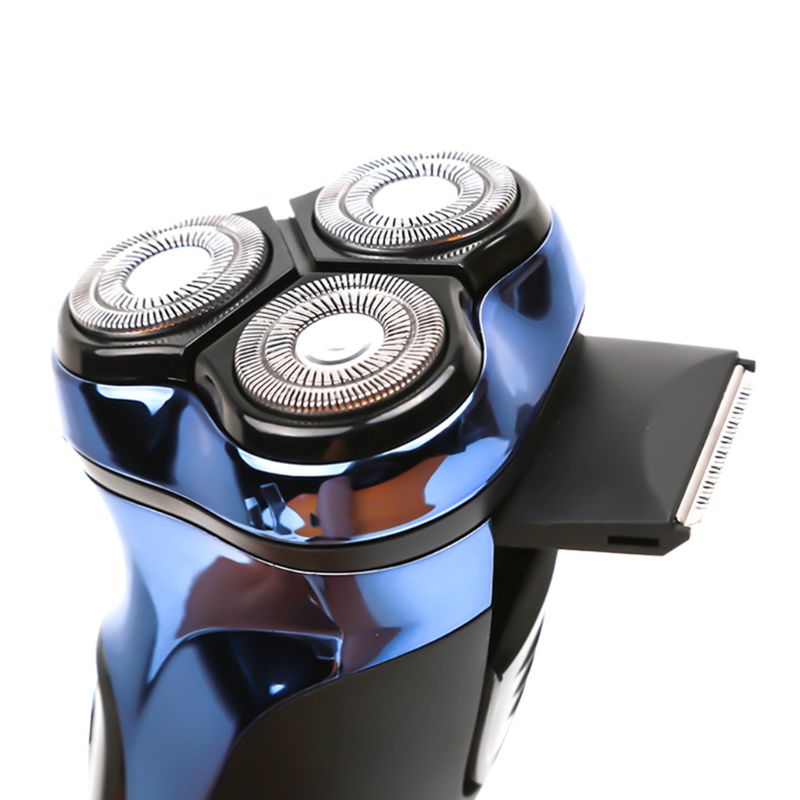 USB charge 3D rasoir électrique 3 tête rotatif flottant lavable rasoir hommes barbe rasage tondeuse avec indicateur de lumière