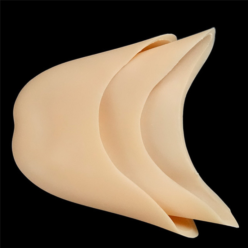 Zachte Siliconen Gel Teen Pads Zachte Ballet Pointe Dans Schoenen Tenen Covers Voet Tip Kussen Inlegzolen Voor Danser Ademend inserts: Beige