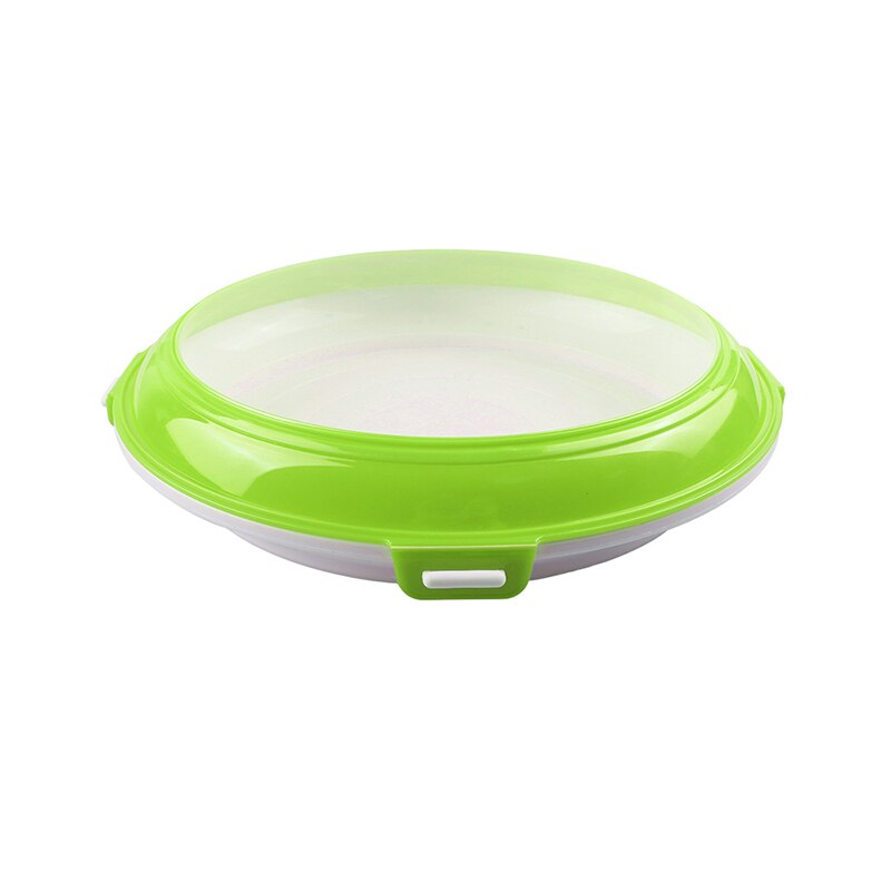 Refrigeration Food Preservation Tray Kitchen Fruit Seafood Fresh Keeping Organizer Refrigerator Preservate Storage Tool: Green