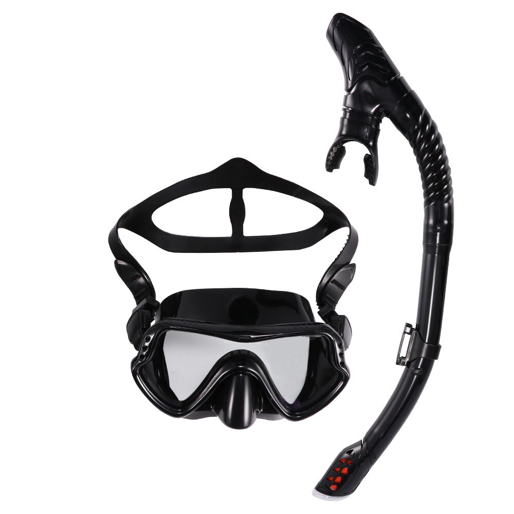 Underwater Scuba Anti Fog Full Face Diving Mask Underwater Swim Equipment Silicone Mask Full Dry Tube Snorkel Mask