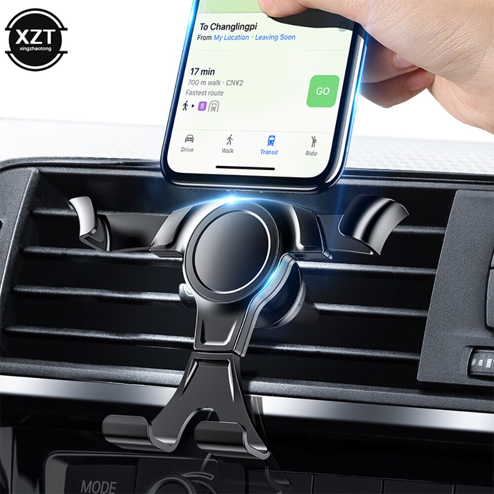 Universele Gravity Auto Telefoon Houder Voor Mobiele Telefoon In Auto Air Vent Mount Stand Voor Iphone 7 Samsung Ondersteuning Auto houder