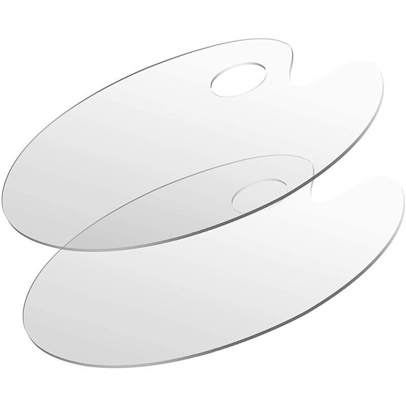 6 Pack 10X6 Inches Acryl Verf Houder Trays Art Palet Met Duim Gat Voor Diy Art Craft Mengen en Schilderen