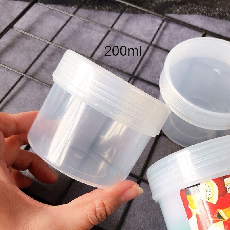 Gelukkig Aap 20 Stks/partij Slime Box Containers 200Ml Plastic Opbergdoos Voor Pluizige Wolk Clear Crystal Slime Klei in Voorraad