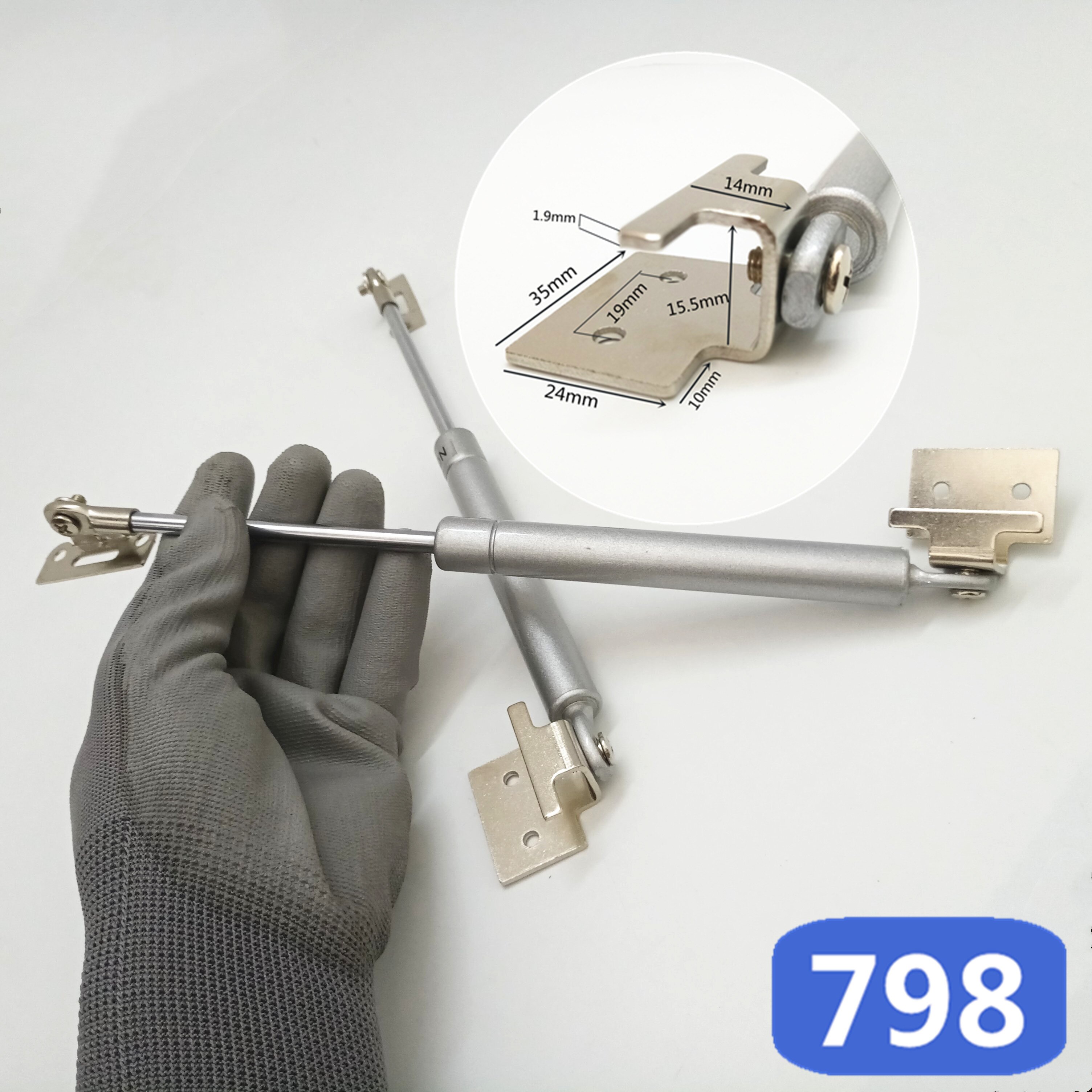 290mm Hebebühne Bis Pneumatische tür unterstützung Möbel Gas Frühling Küche Schrank Hardware- Scharnier