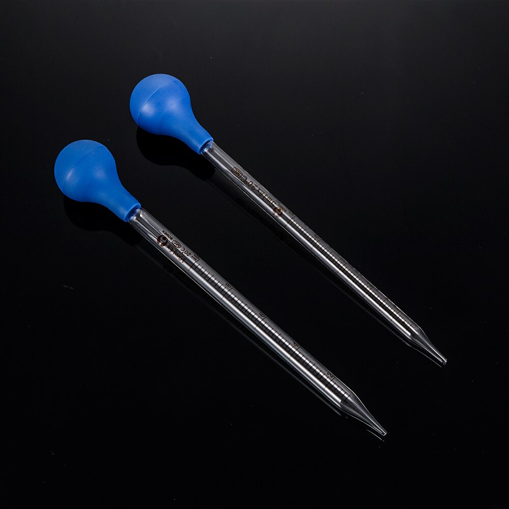 5/10ml Glass Dropper Useful Multi-function Rubber Head Graduated Pipettes Transparent Test Tubes Lab Scale Laboratory Supplies